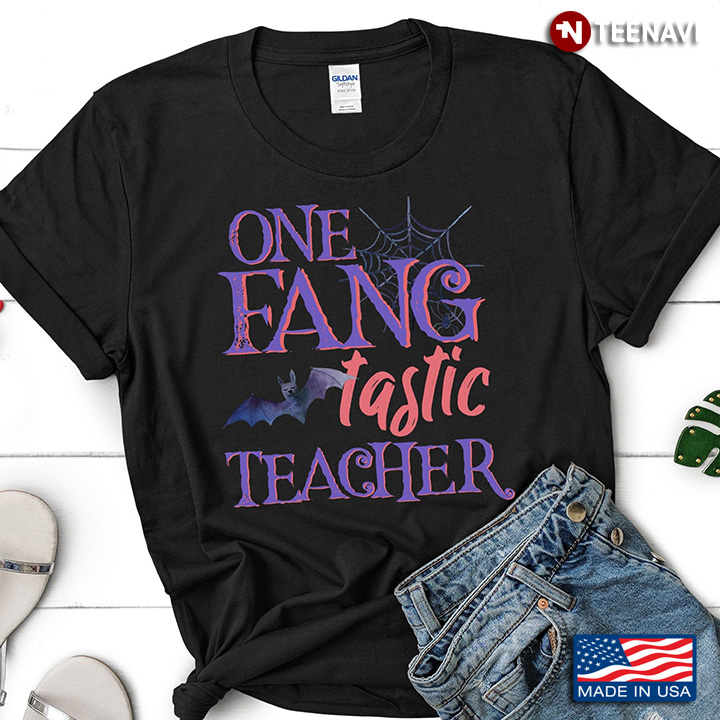 One Fang Tastic Teacher for Halloween T-Shirt