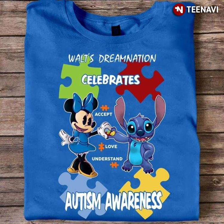 Walt's Dreamnation Celebrates Accept Love Understand Autism Awareness