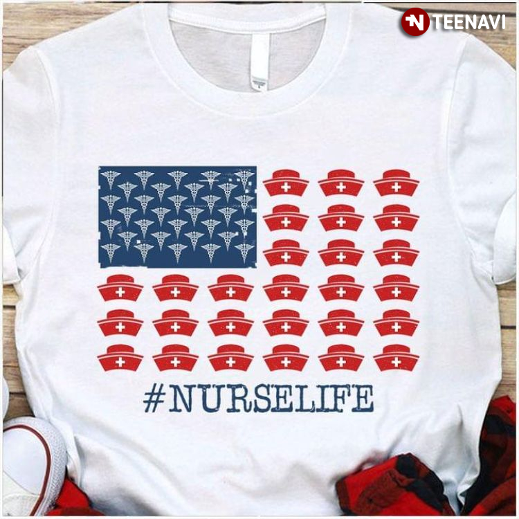 Nurse Life American Flag for 4th of July