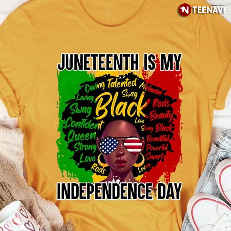 Vintage Black Woman Juneteenth is My Independence Day