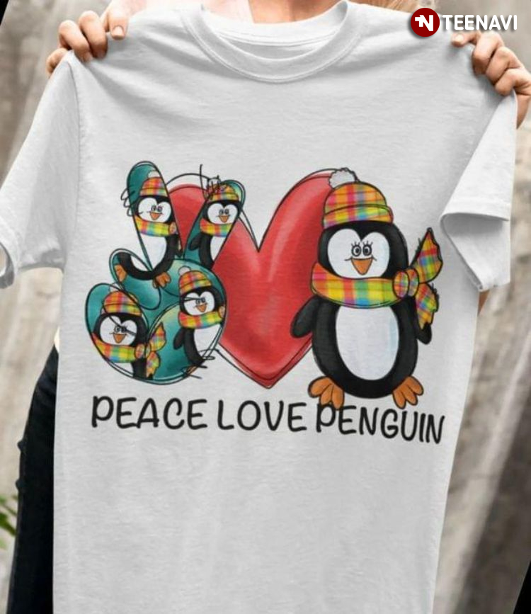 Peace Love Penguin for Animal Lover