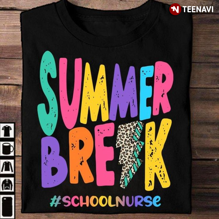 Summer Break School Nurse Leopard