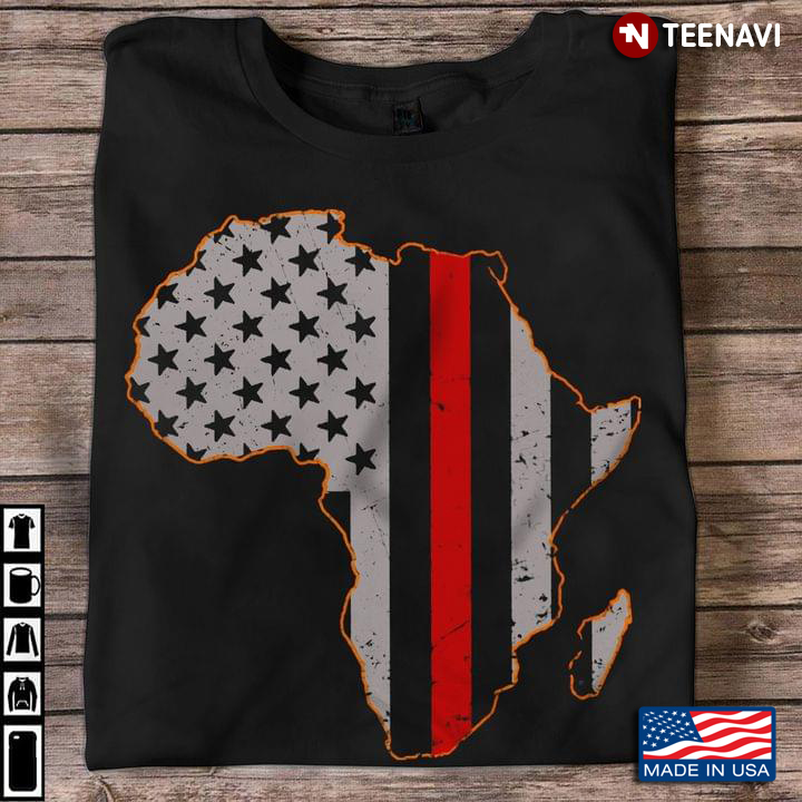 African American Shirt, African American Map
