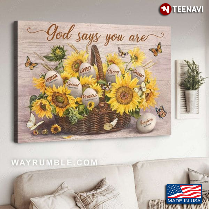 Monarch Butterflies Flying Around Sunflowers And Eggs God Says You Are