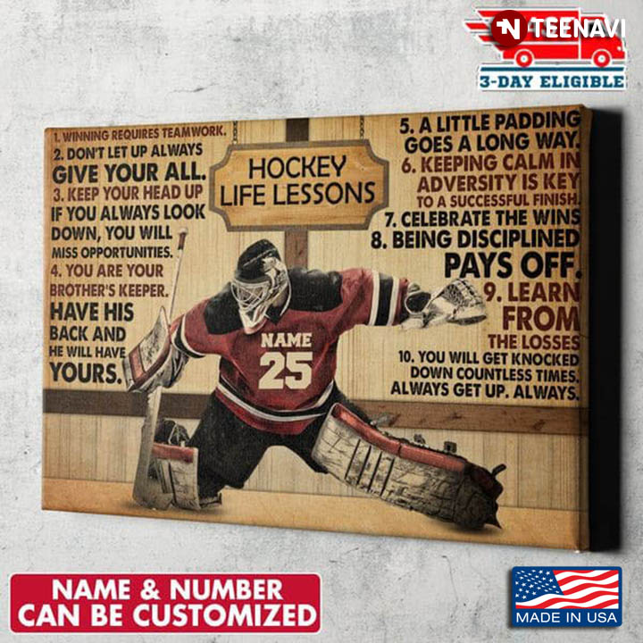 Personalized Hockey Life Lessons for Hockey Lovers