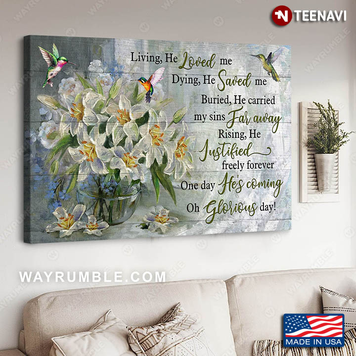 Hummingbirds & White Lily Flowers Casting Crowns Glorious Day Lyrics