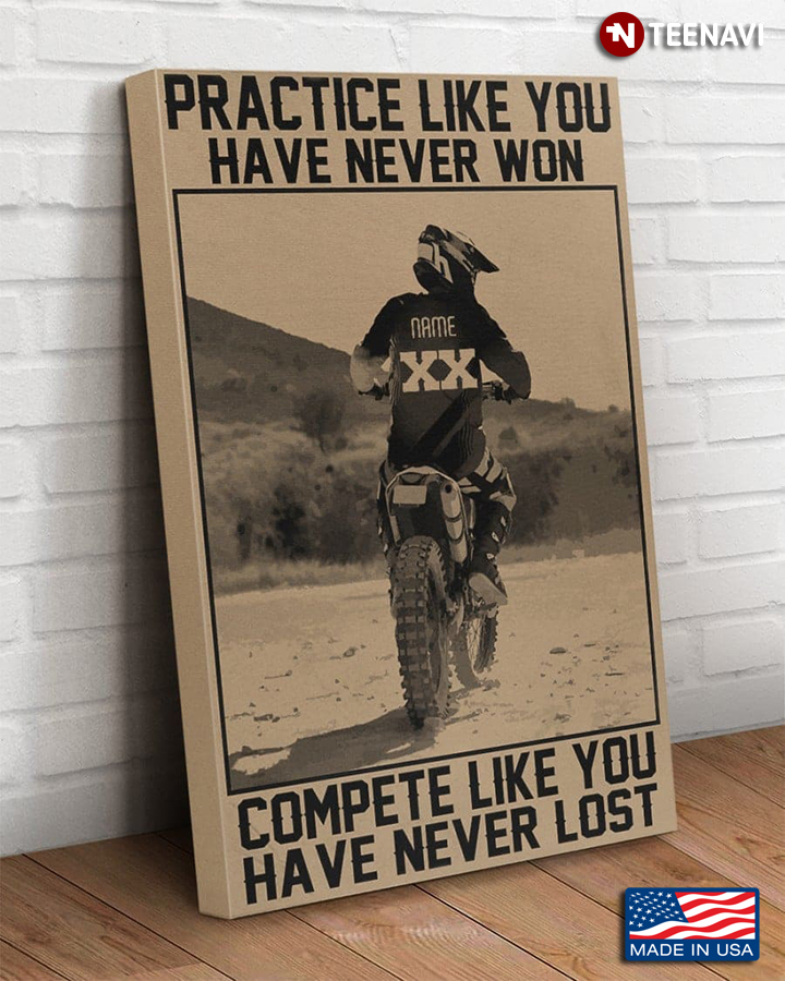 Personalized Motocross Racer Practice Like You Have Never Won