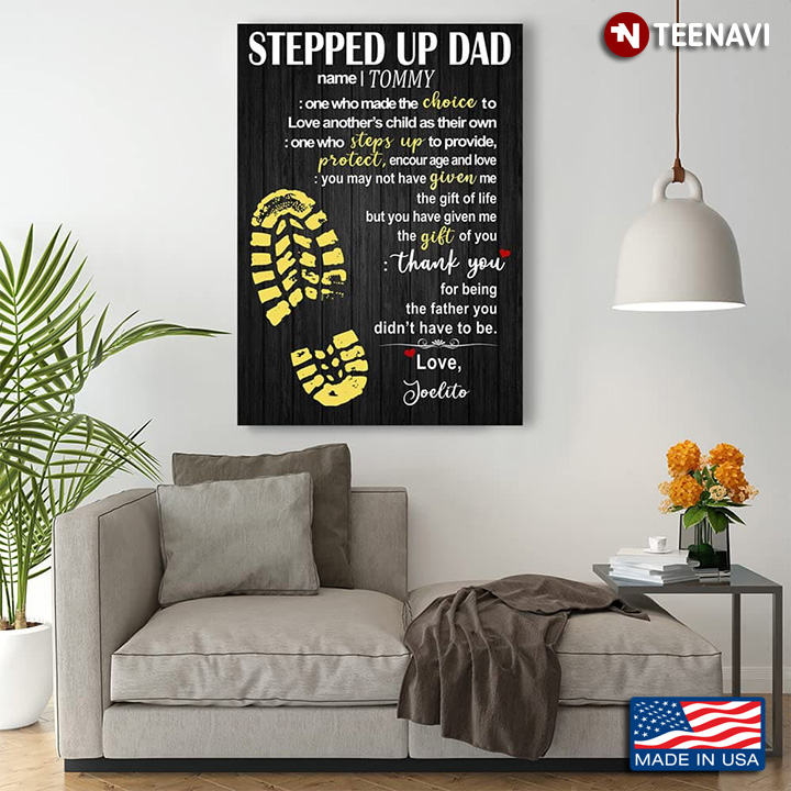 Personalized Stepped Up Dad Definition