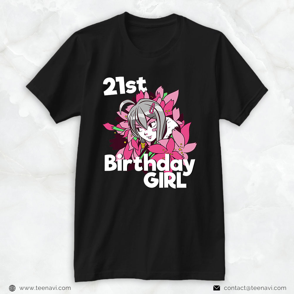 Funny 21st Birthday Shirt, 21 Years Old Anime Lovers 21st Anime Birthday