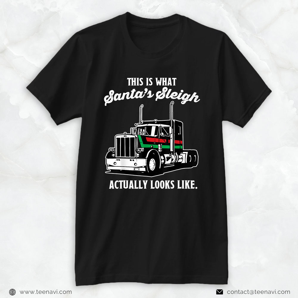 Funny Truck Shirt, Christmas Asphalt Cowboy Trucker Truck Driver Gifts