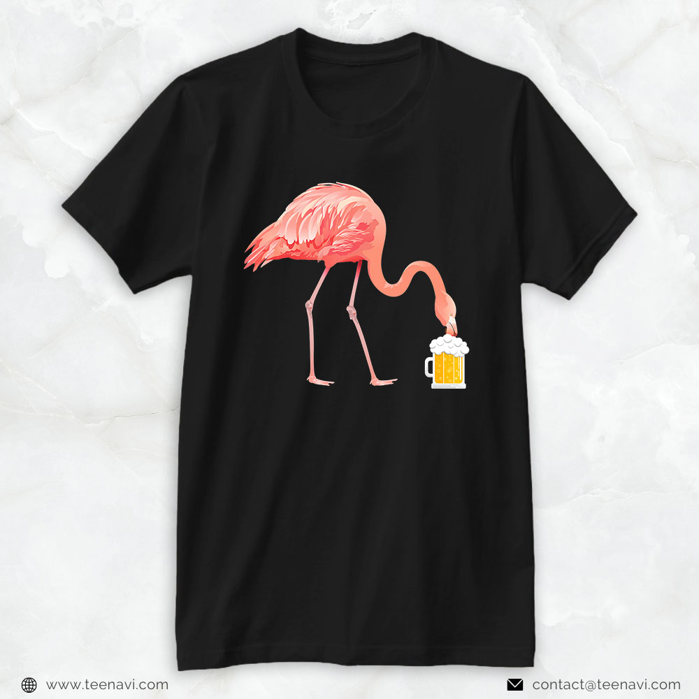 Flamingo Shirt, Flamingo Beer Lover Cute Funny Pink Flamingos Lover Gift