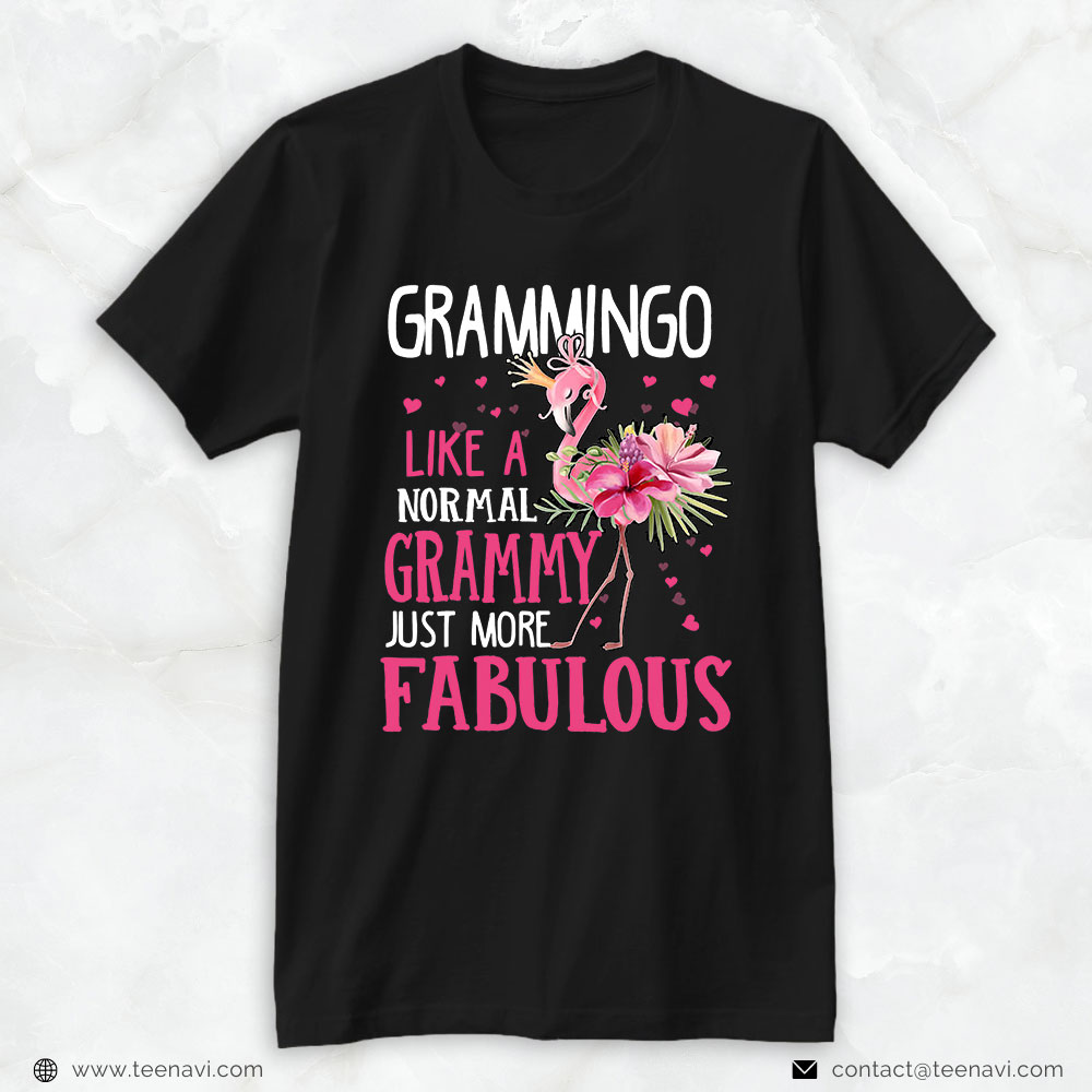 Pink Flamingo Shirt, Flamingo Grammingo Like A Normal Grammy Funny Grandma