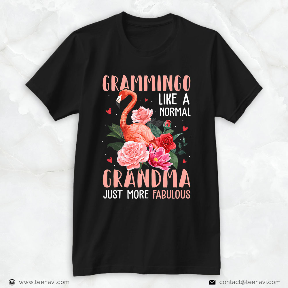 Flamingo Shirt, Flamingo Grammingo Like A Normal Grandma - Funny Grandma