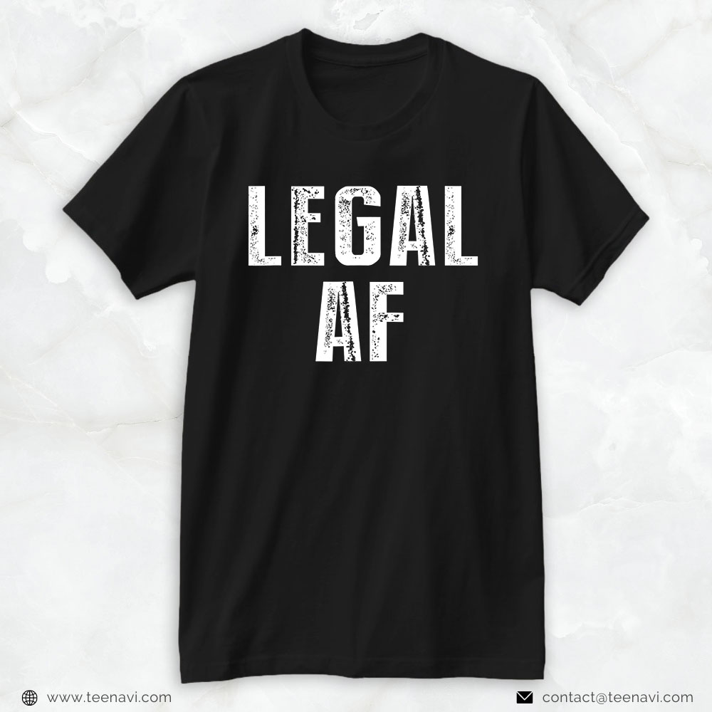 Funny 21st Birthday Shirt, Funny 21st Birthday Gift Legal Af 21 Years Old Tee