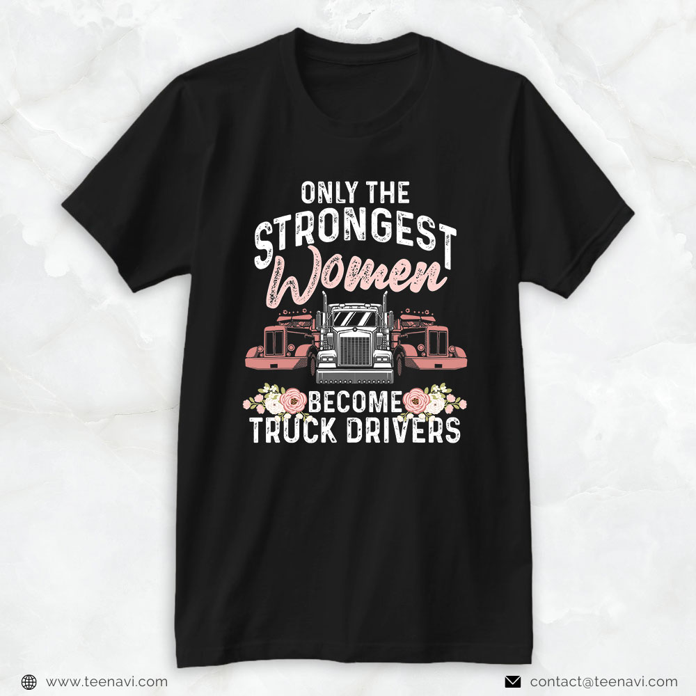 Trucking Shirt, Funny Female Truck Driver Design For Women Girls Trucking