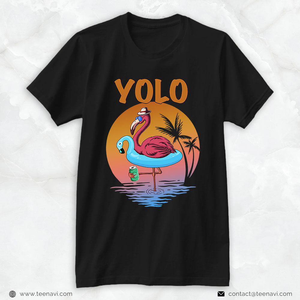 Flamingo Shirt, Funny His And Hers Yolo Vacation Mode, Beach Tee & Cruising