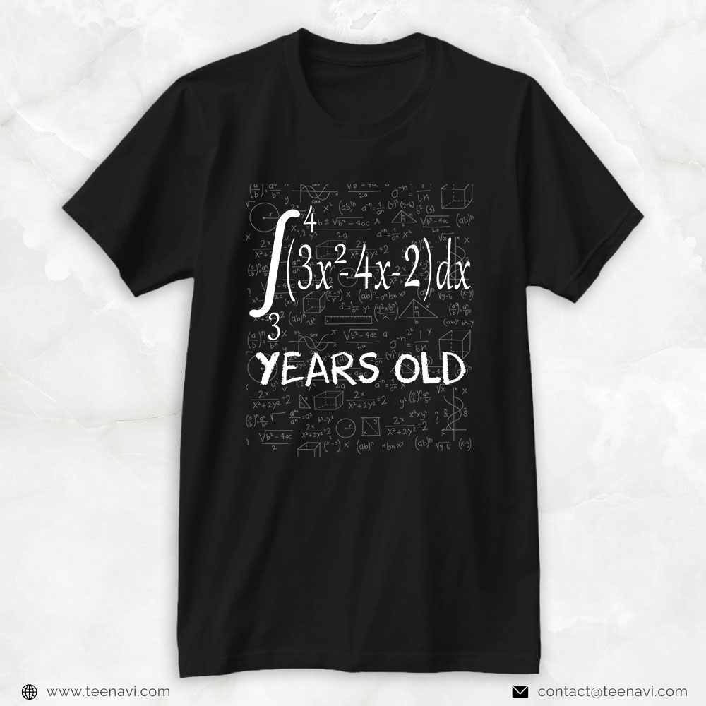 21st Birthday Shirt, Funny Math Geek 21 Years Old 21st Birthday Integral Calculus