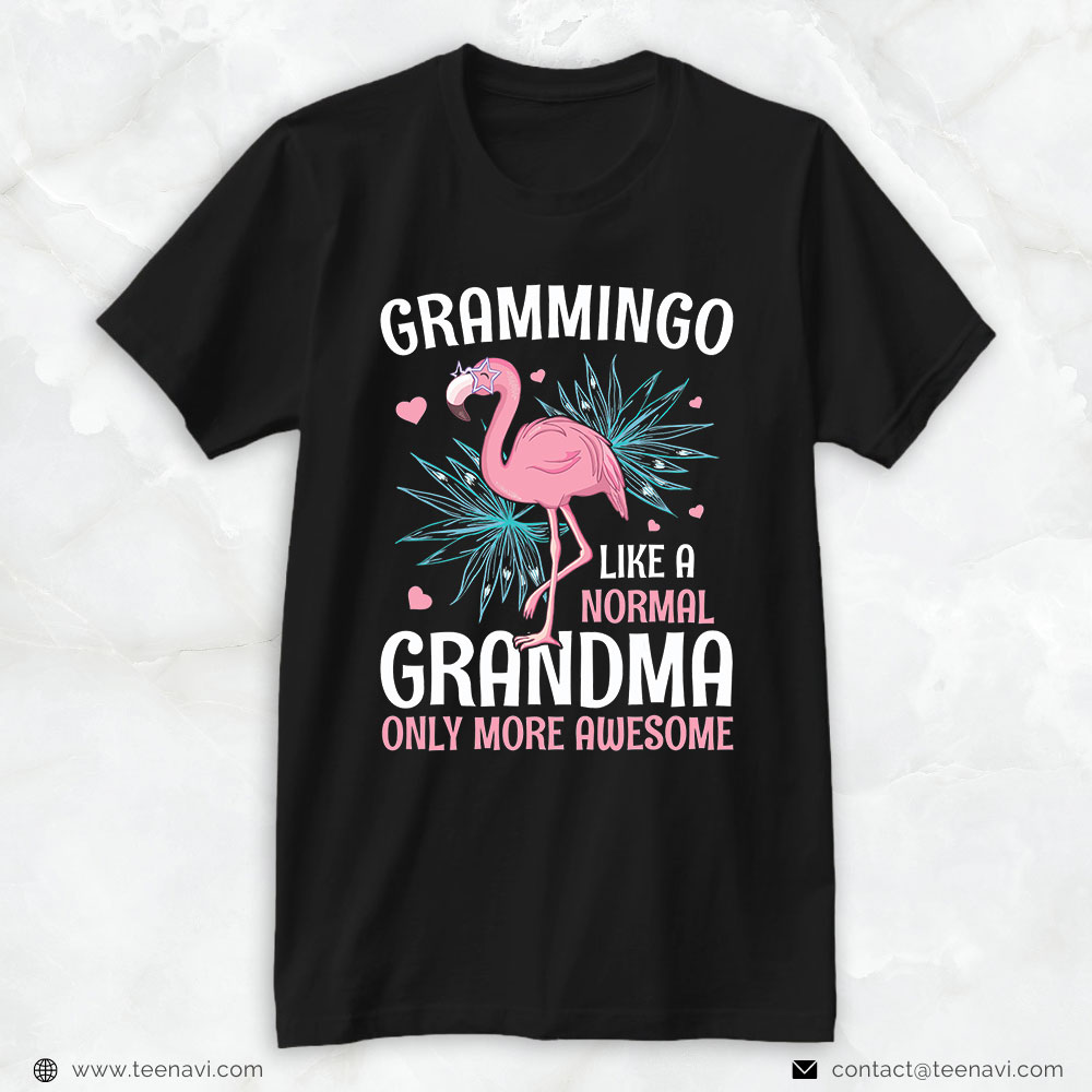 Flamingo Shirt, Grammingo Flamingo Like A Normal Grandma Funny Gift