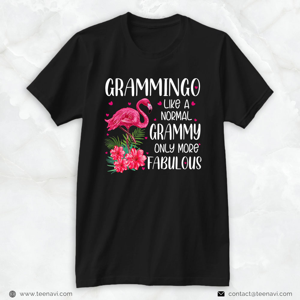 Pink Flamingo Shirt, Grammingo Like A Normal Grammy Flamingo Lover Grandmother