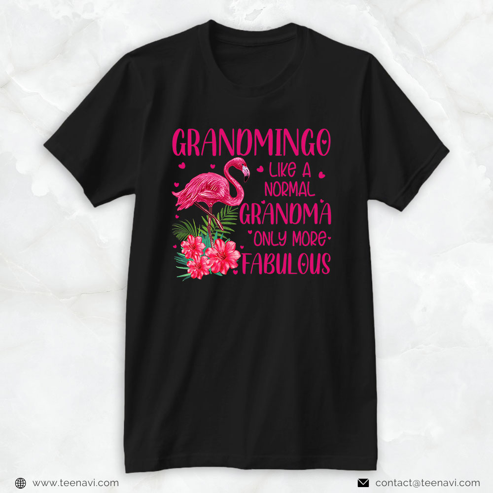 Flamingo Shirt, Grandmingo Like A Normal Grandma Flamingo Lover Grandmother