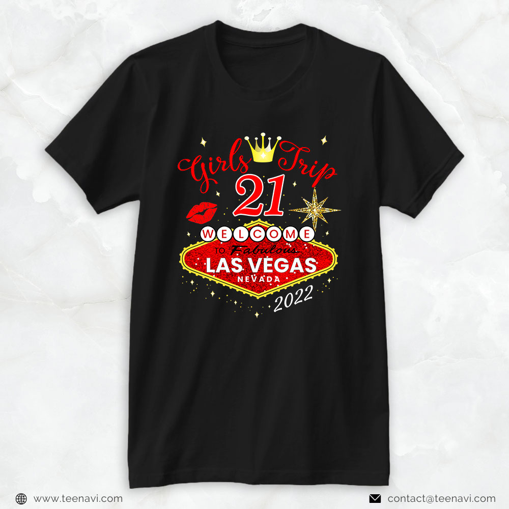 21st Birthday Shirt, Las Vegas Girls Trip 2022, Vegas 21st Birthday Squad