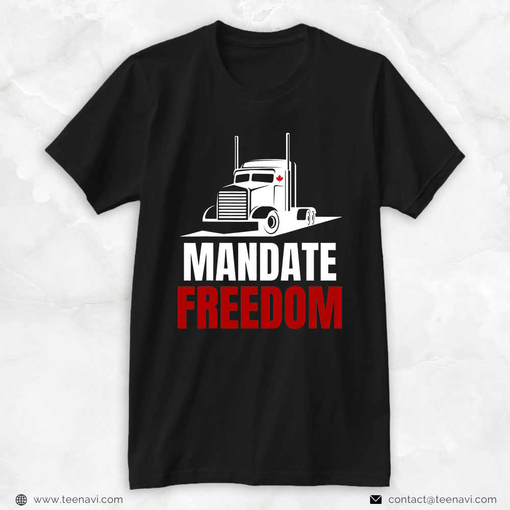 Truck Driver Shirt, Mandate Freedom Canadian Trucker