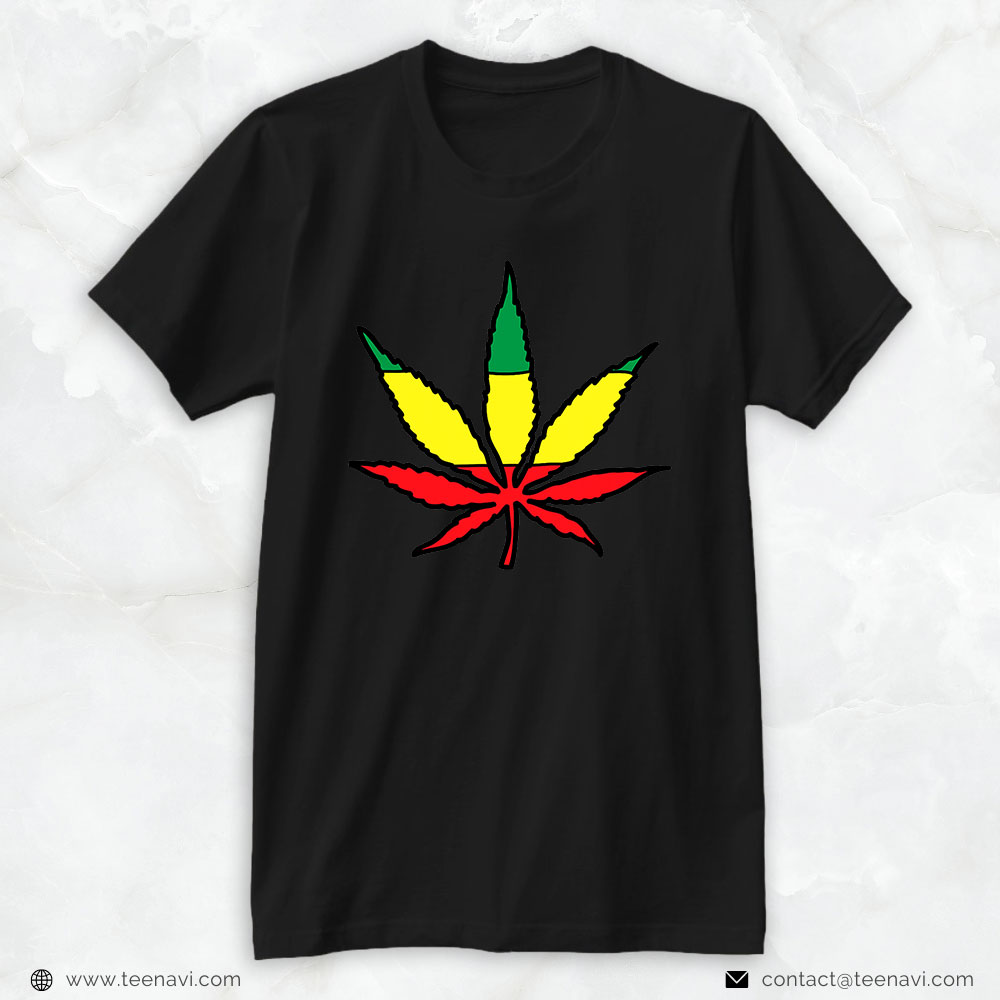 Cannabis Shirt, Reggae Marijuana Weed Healthcare Thc Stoner Ganja Leaf