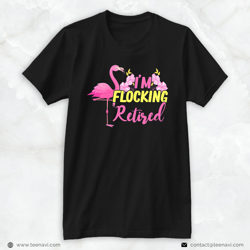 Flamingo Shirt, Retirement Pension Flamingo Fairytale