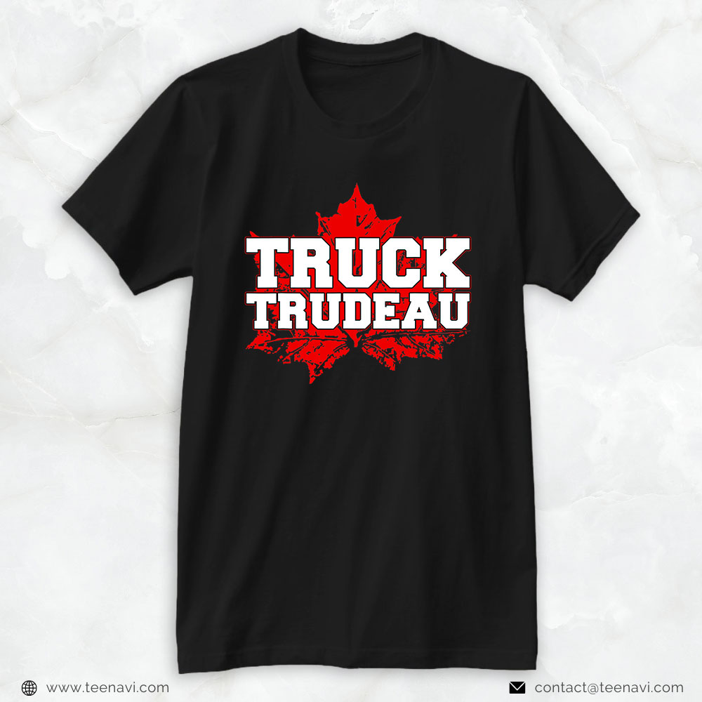 Trucking Shirt, Truck Trudeau Freedom Convoy 2022 Men Trucker Freedom