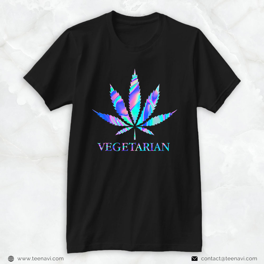 Cannabis Shirt, Vegetarian Marijuana Leaf Weed