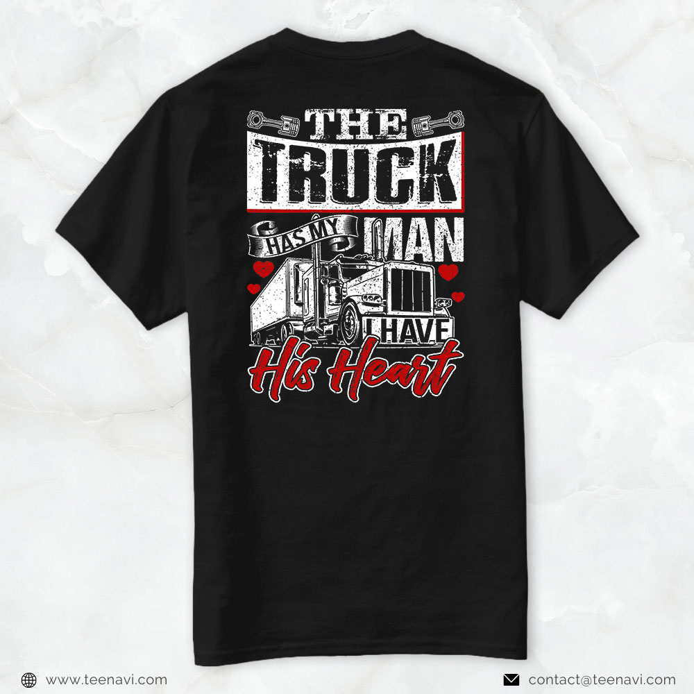 Trucker Shirt, Womens Trucker Wife Truck Driver Funny Girlfriend Gift