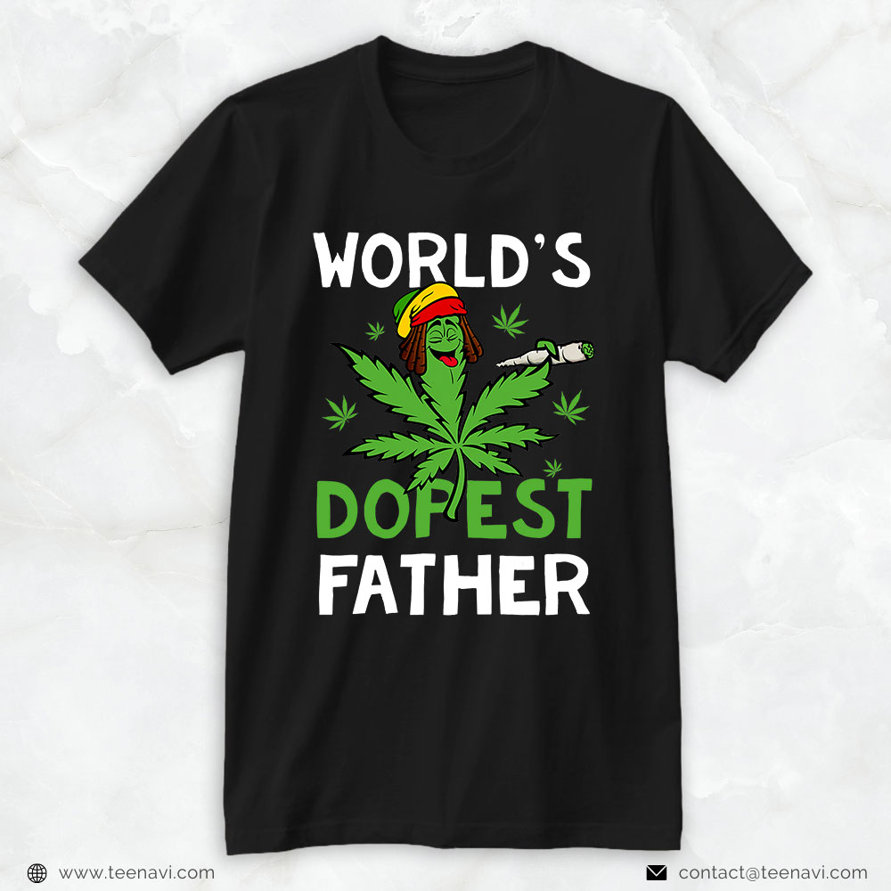 Funny Weed Shirt, World’s Dopest Father Weed Marijuana Cannabis 2022 Frog
