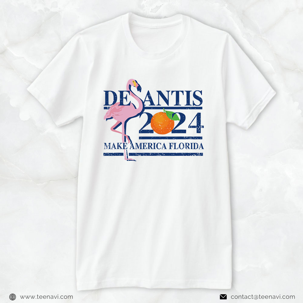 Flamingo Shirt, Flamingo Desantis 2024 Retro Make America Florida