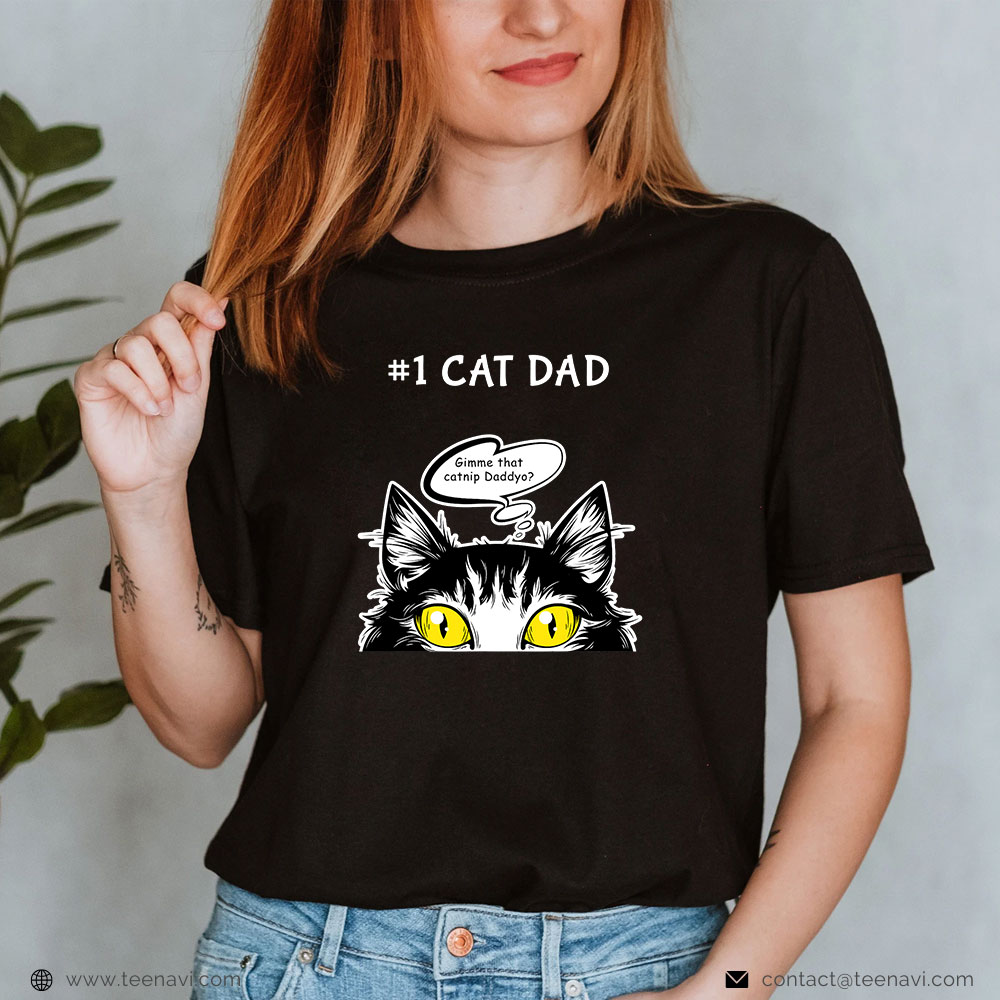 Marijuana Shirt, Cat Fathers Day Catnip Crack Cat Weed Best Cat Dad