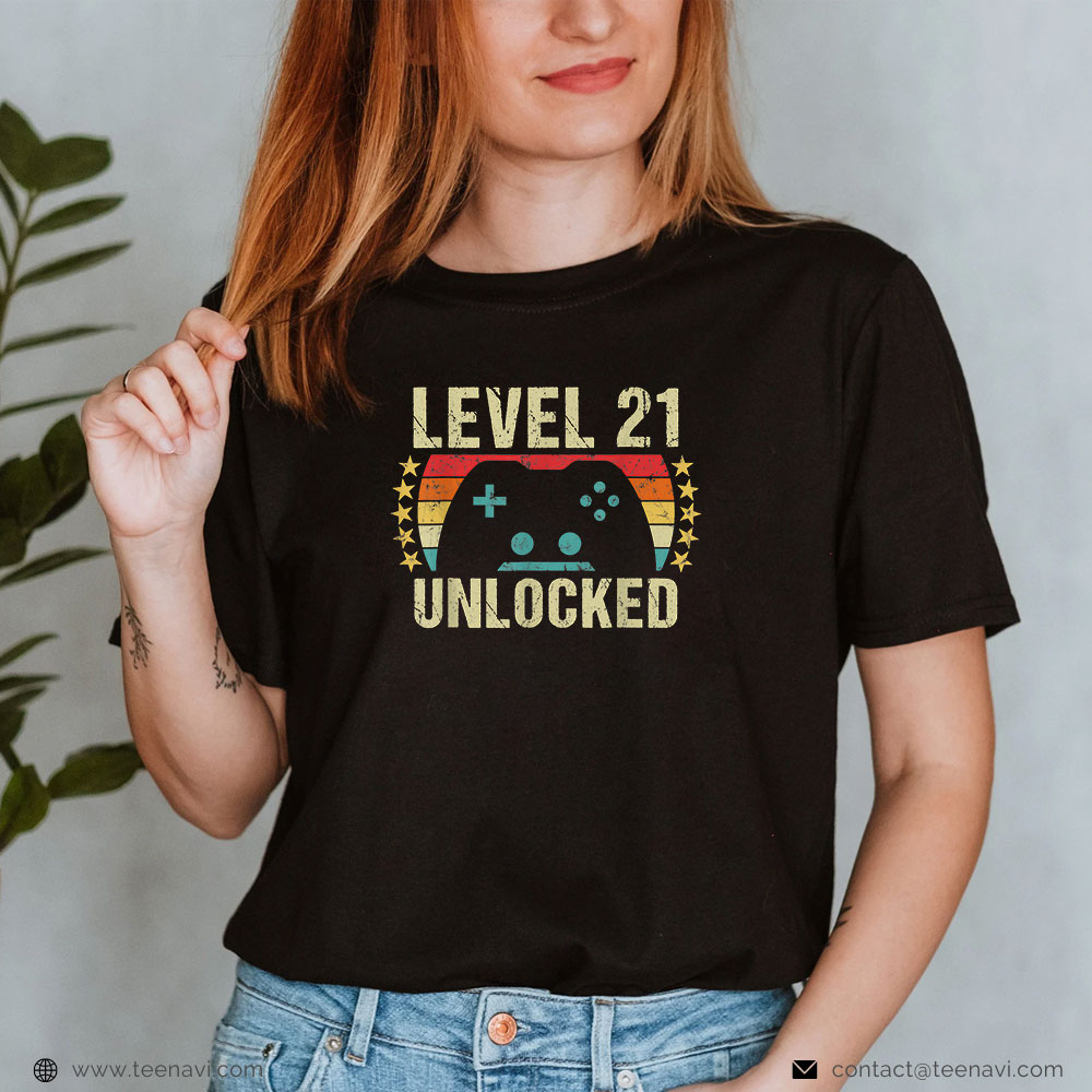 5 Womens Gaming Vintage 21st Birthday Gift 21 Year Old Boy Girl Gamer