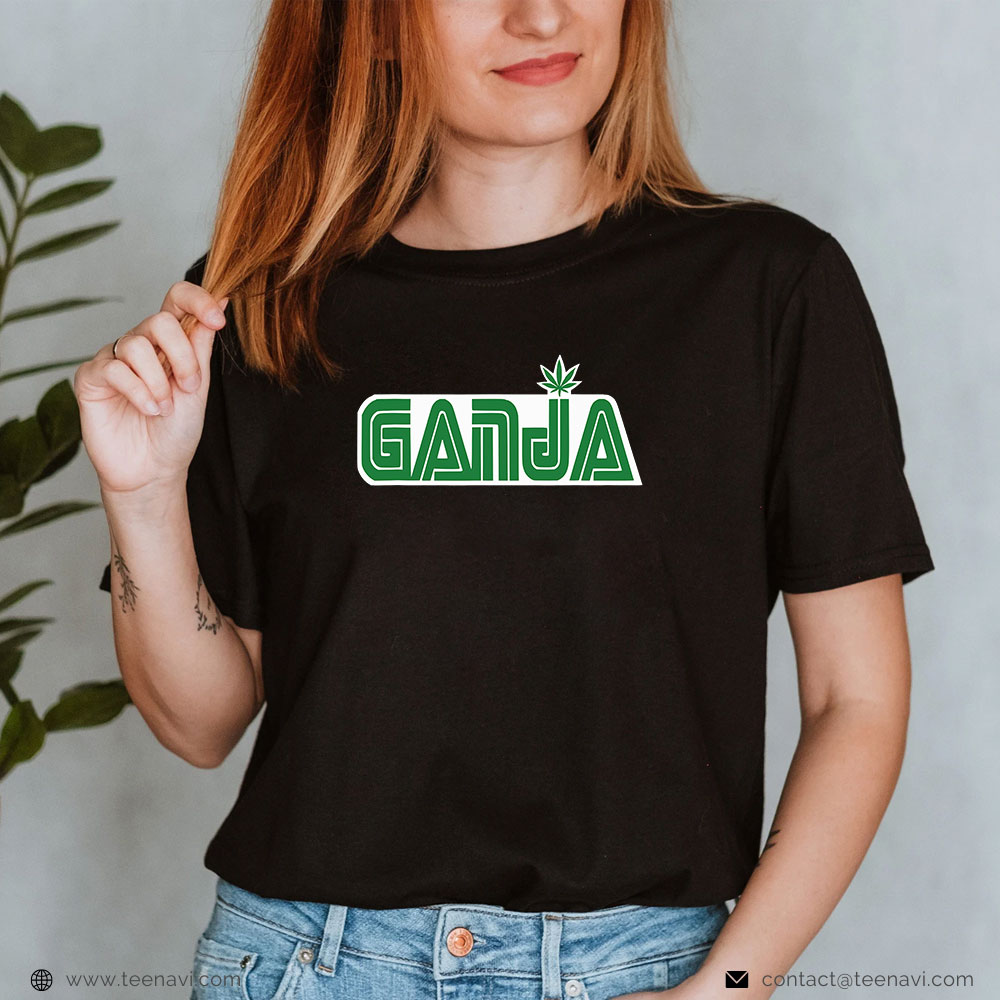 Cannabis Shirt, Ganja Logo Cannabis