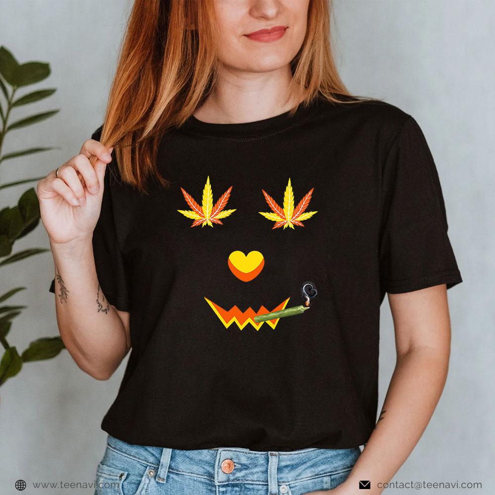  Marijuana Shirt, Halloween Smoking Weed Marijuana