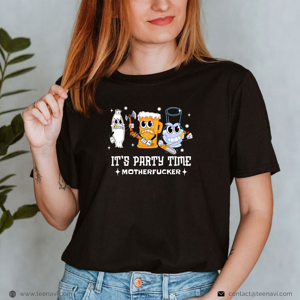  Funny Weed Shirt, It's Party Time - Beer Weed And Bong By Kalibud