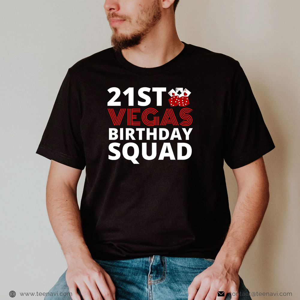 Womens Las Vegas Birthday Squad Party In Vegas Birthday T-Shirt