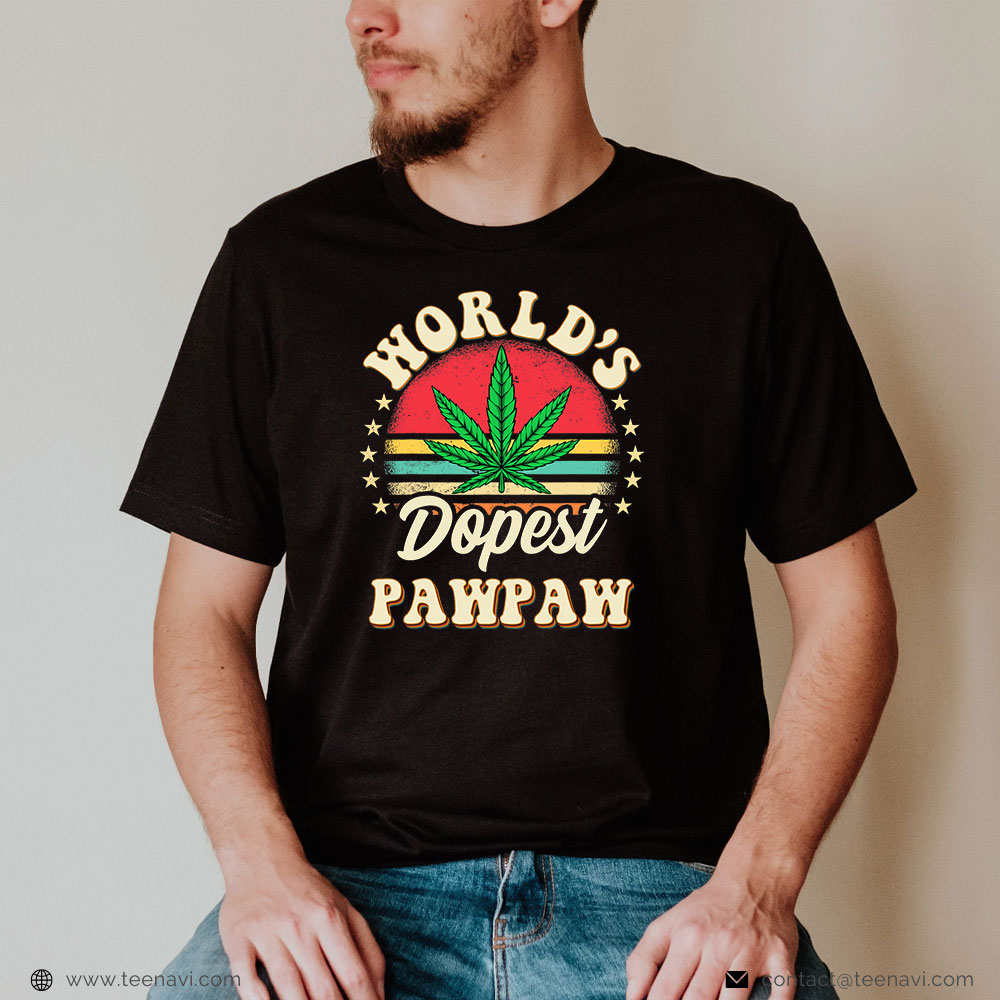 Cannabis Tee, 420 Weed Pot Vintage Matching Worlds Dopest Pawpaw