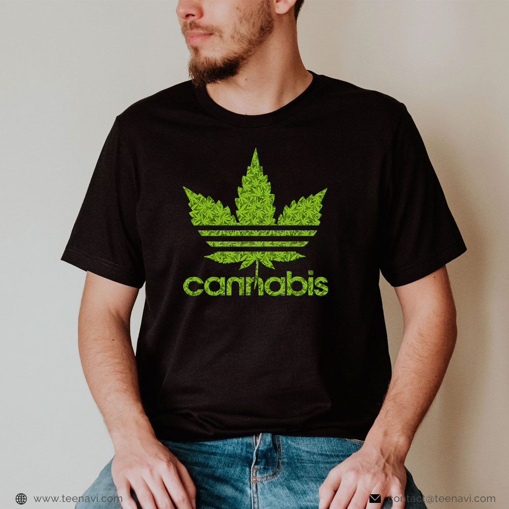  Funny Weed Shirt, Cannabis Leaf 420 Marijuana Stoner Weed Pothead Psychedelic