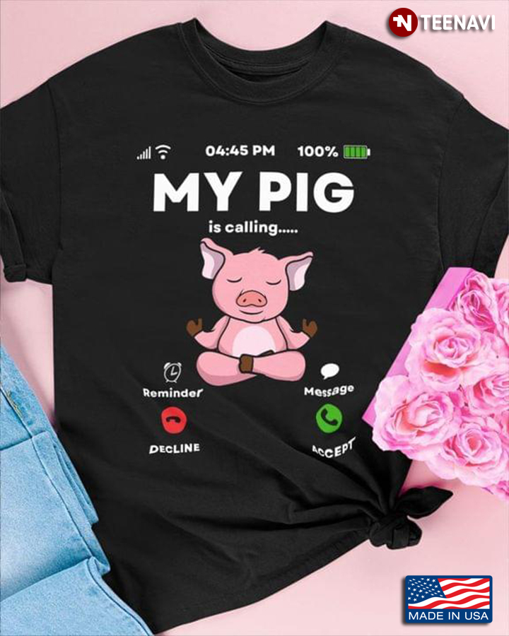 Pig Lover Shirt, My Pig Is Calling