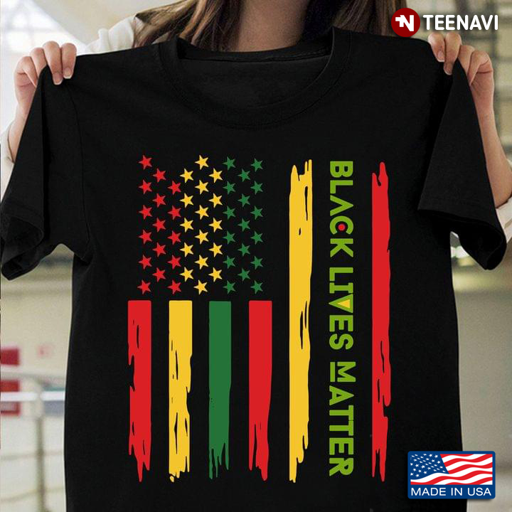 Juneteenth Shirt, Black Lives Matter African-American Flag