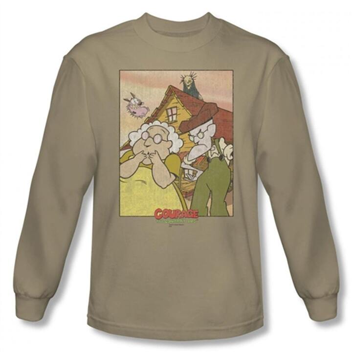 Courage the cowardly dog characters t-shirts