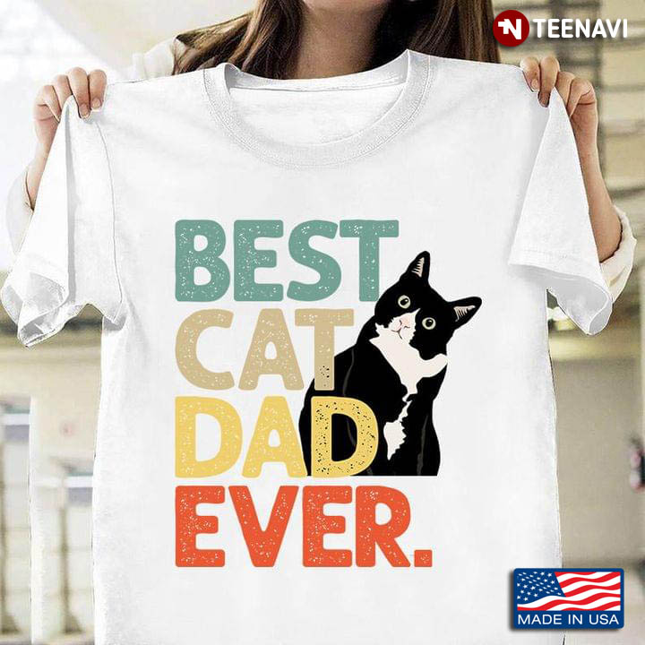 custom cat dad shirt