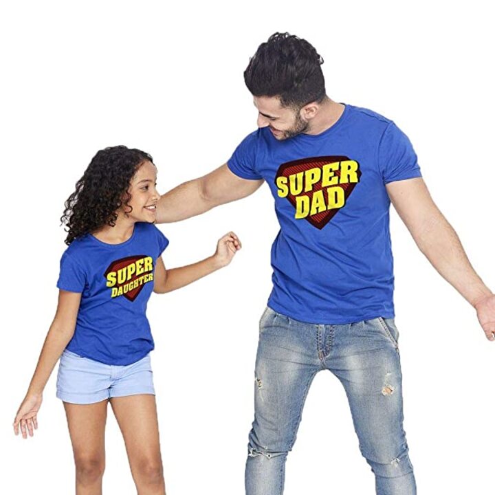 super dad and super daughter t shirt