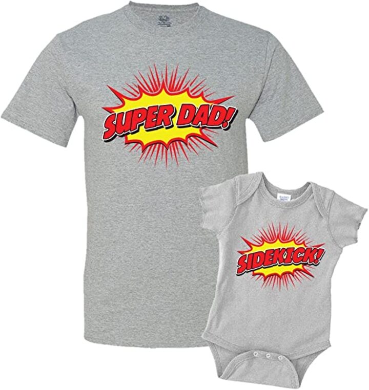 super dad and sidekick t shirt