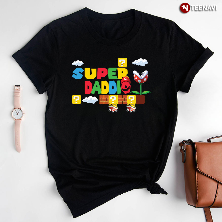 Funny Dad Shirt, Super Daddio Super Mario Game