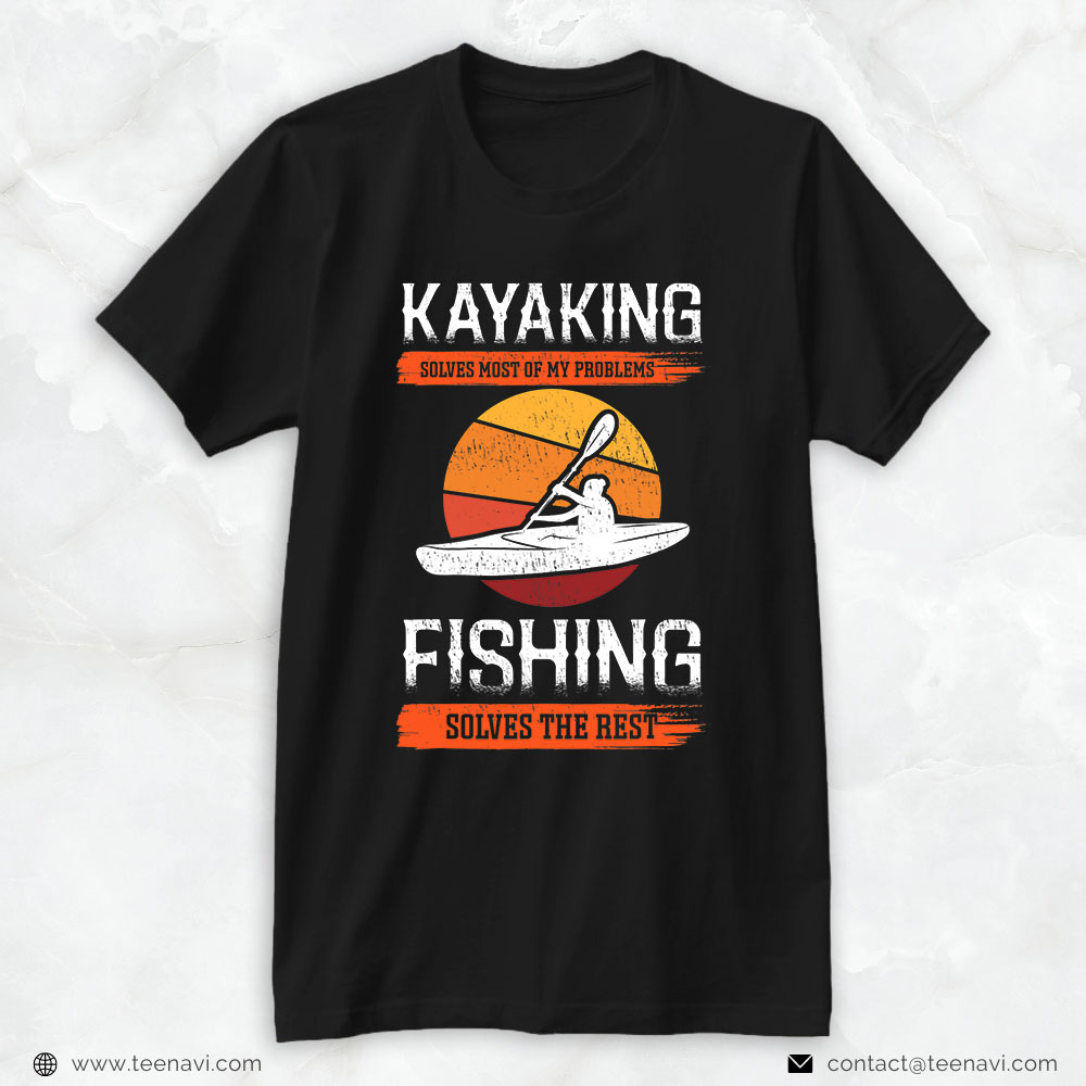 Cool Fishing Shirt, Kayak Angler Fishing Kayak