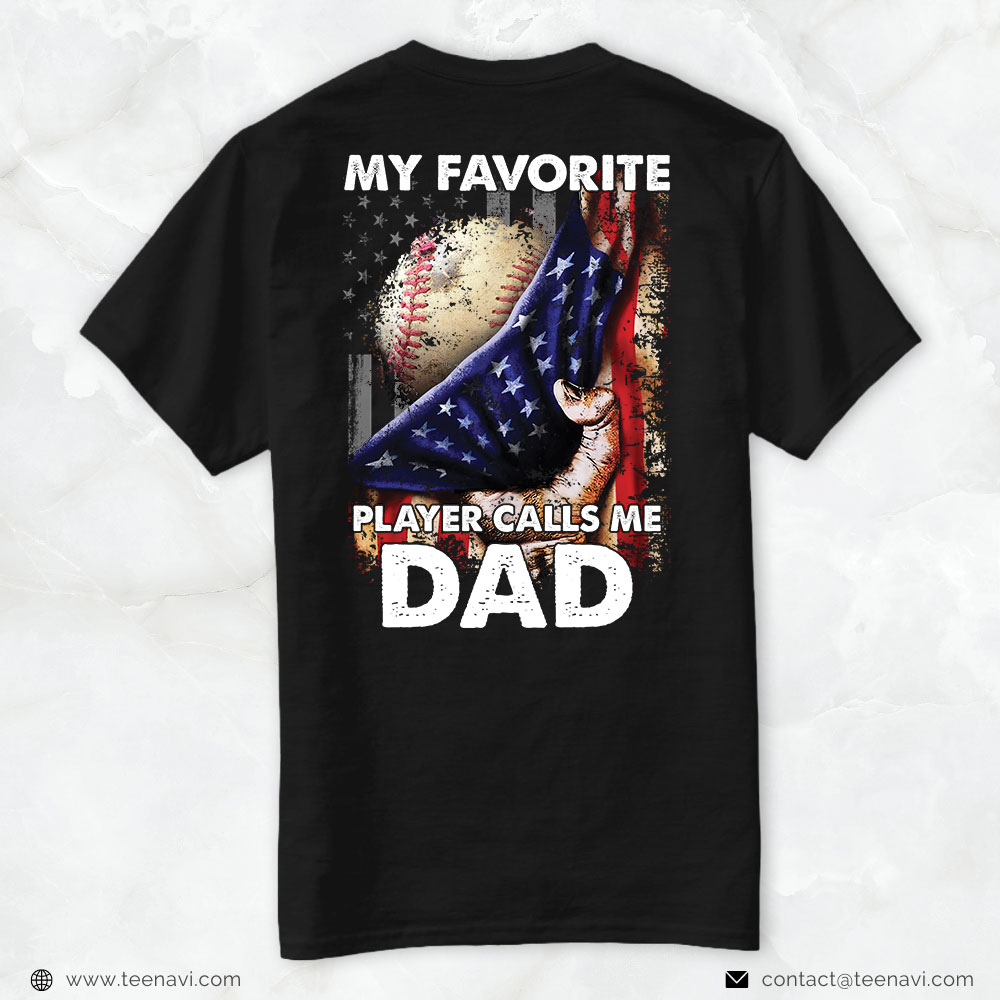 Softball Dad Shirt, My Favorite Player Calls Me Dad